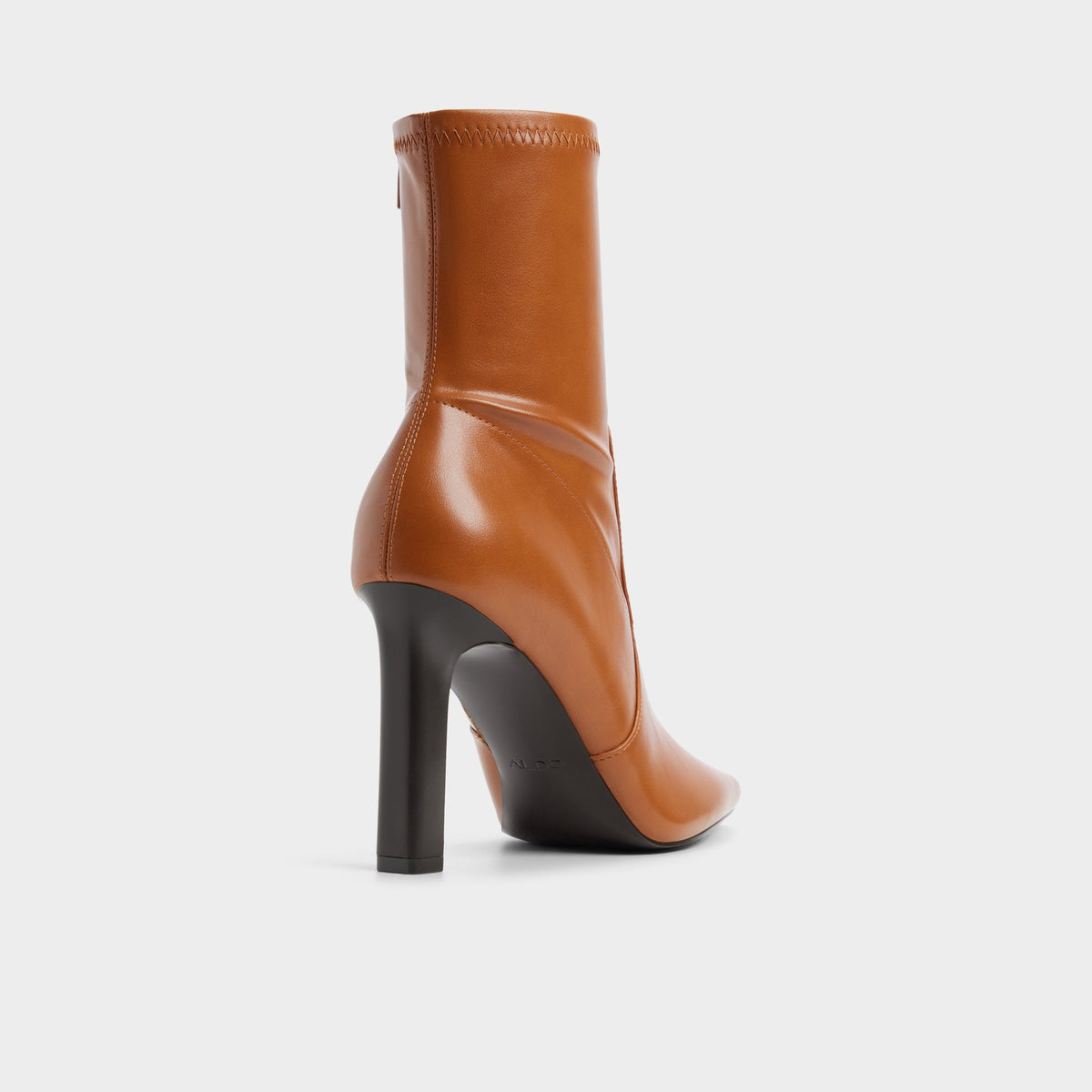 Three-quarter angle of Tan Leianna Ankle boot's back side