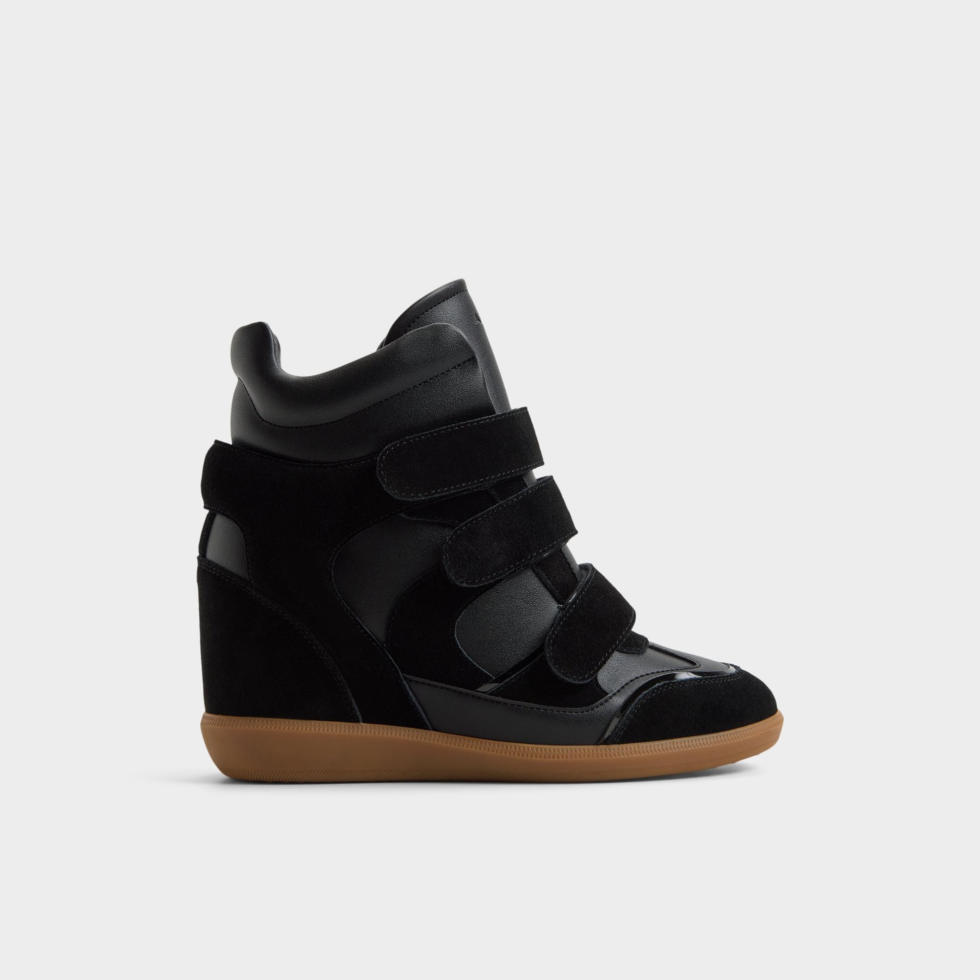 Vue principale de Noir Belissa Sneaker montant pour Femmes