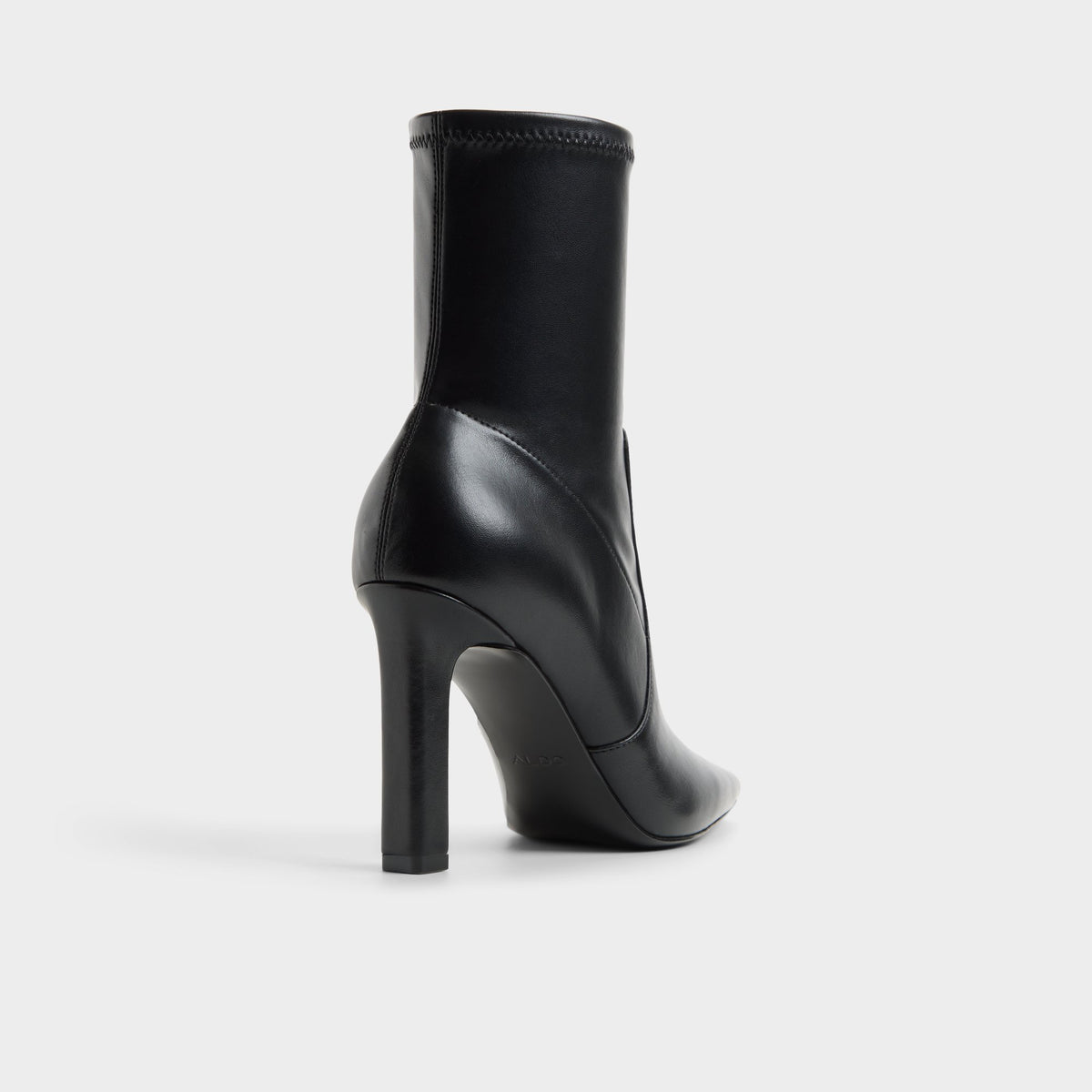 Three-quarter angle of Black Leianna Ankle boot's back side