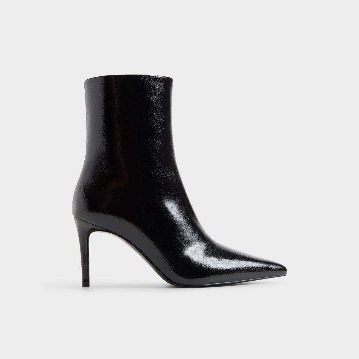 Main View of Black Dahlyaa Stiletto heel ankle boot for Womens