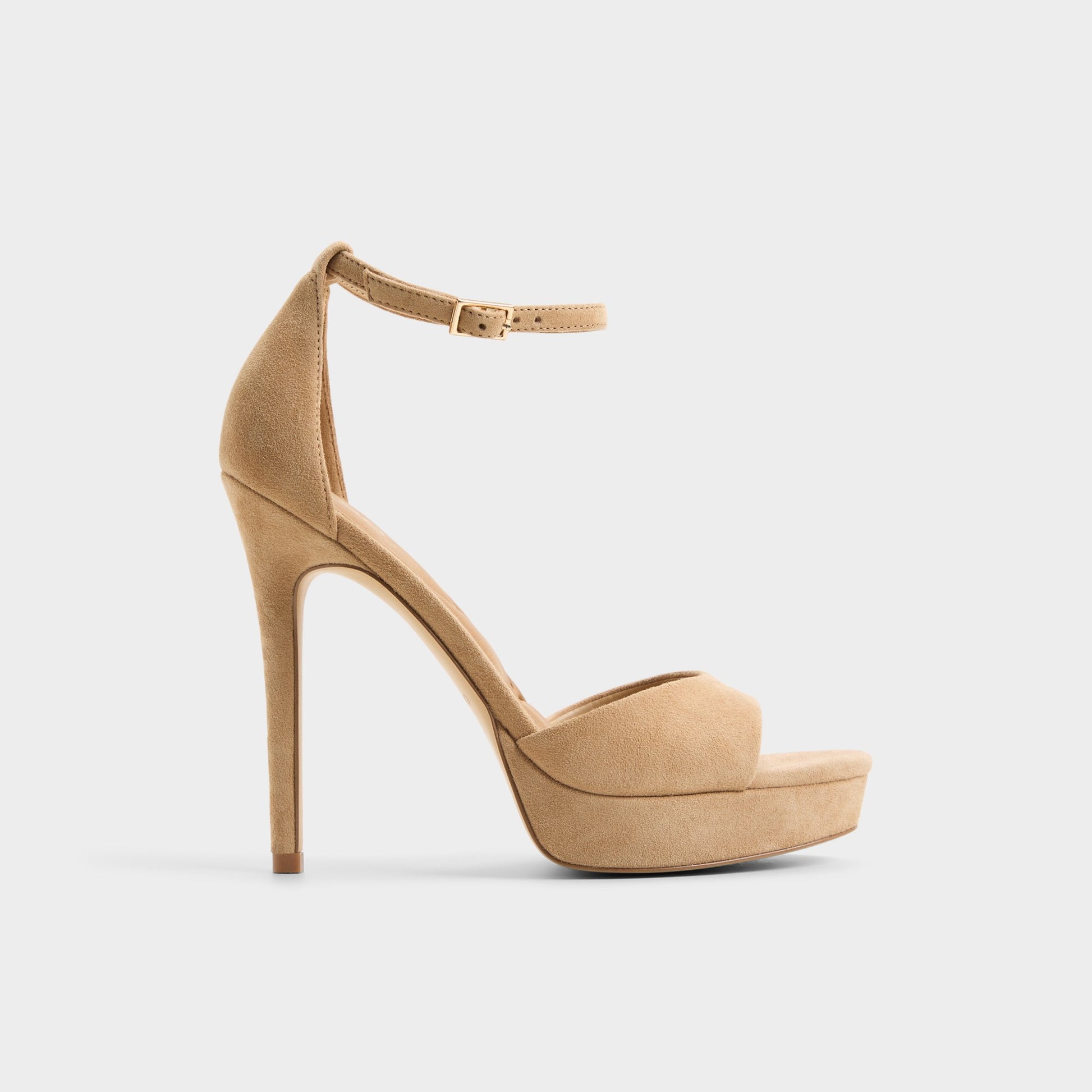 Main View of Sand Afumeth Strappy heeled sandal for Womens