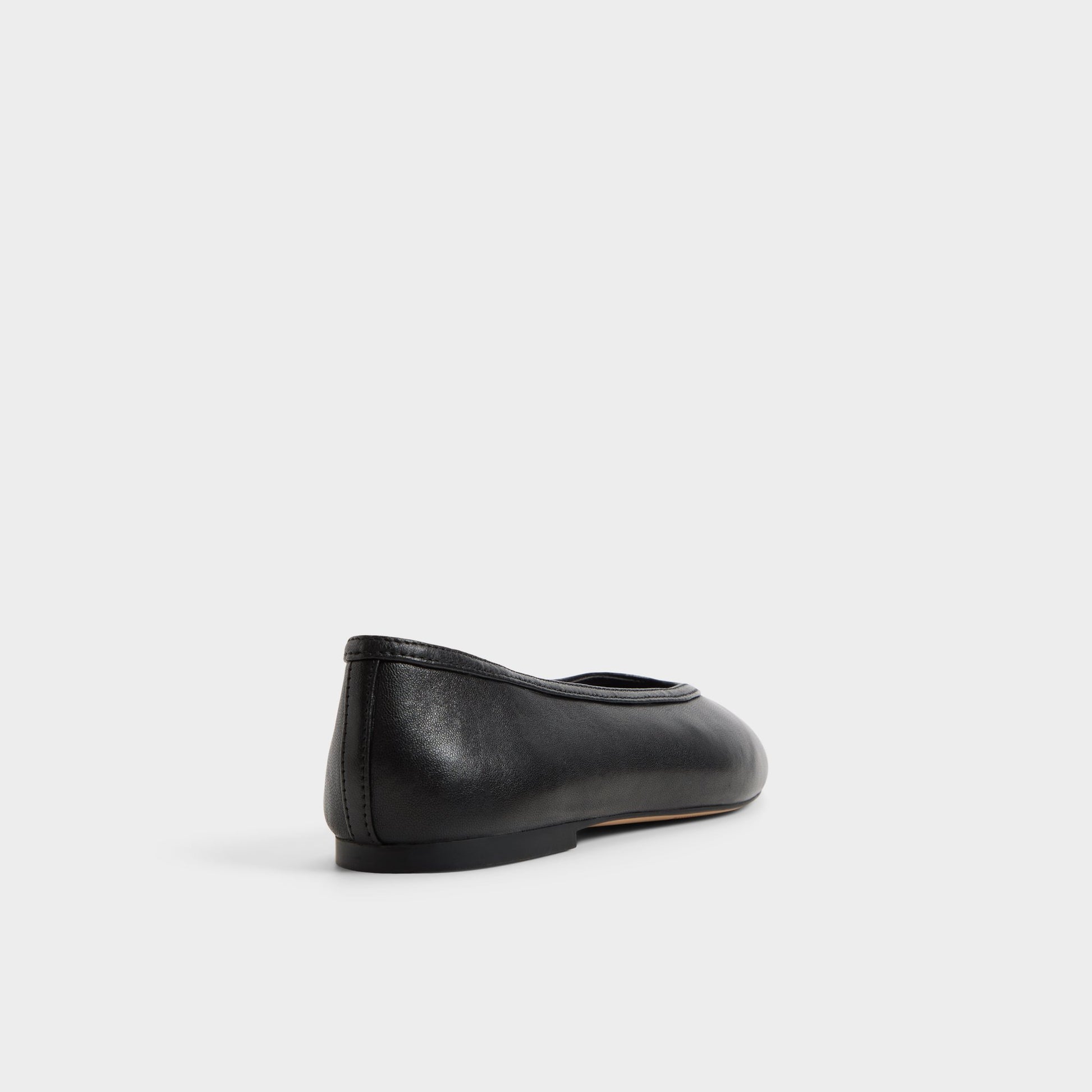 Three-quarter angle of Black Ayrah Ballerina's back side