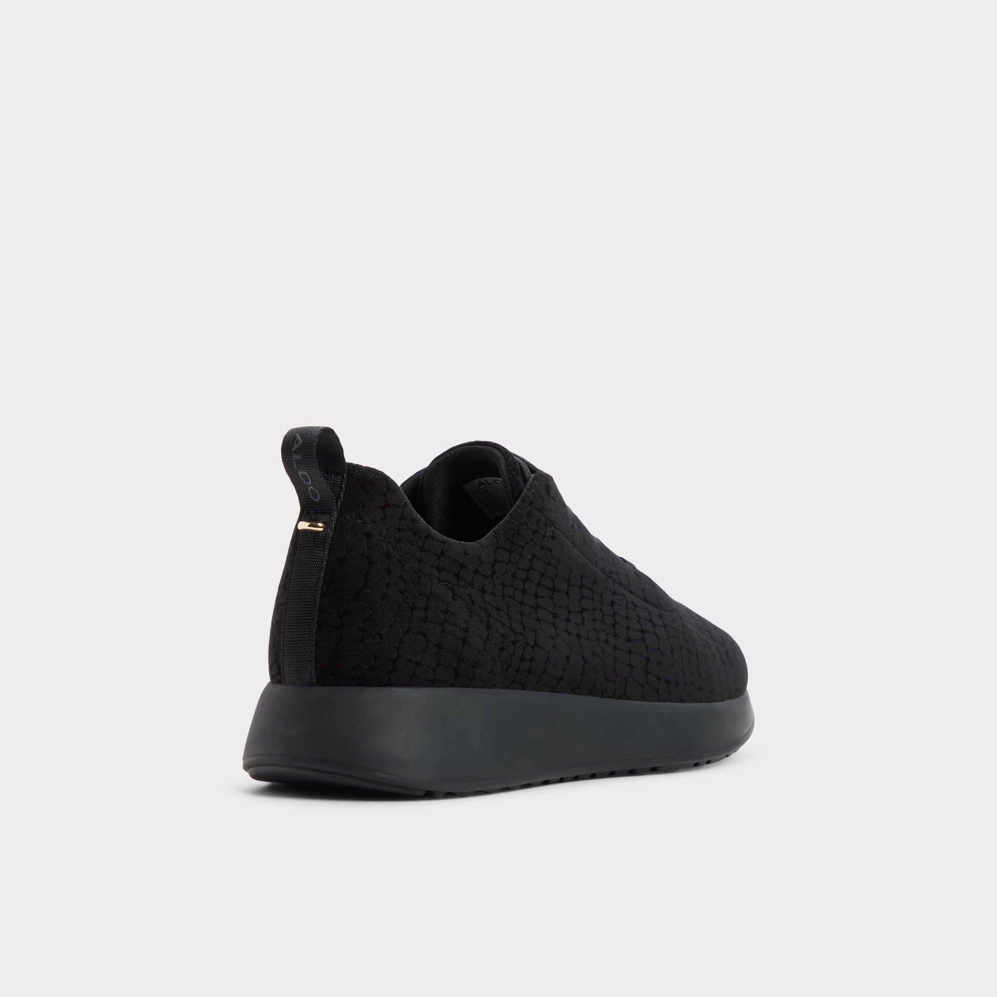 Three-quarter angle of Black Brier Sneaker's back side