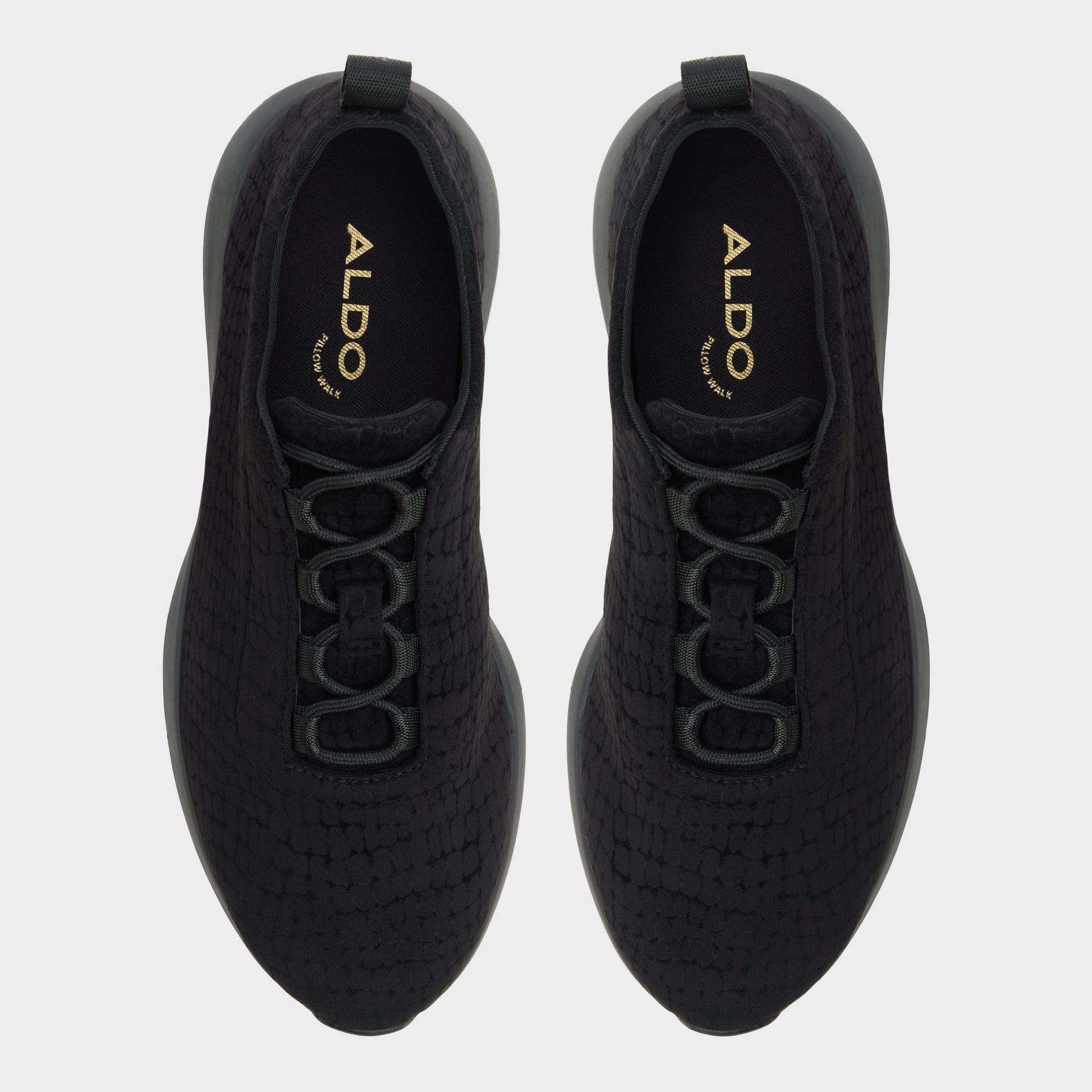 Top-down view of the Black Brier Sneaker
