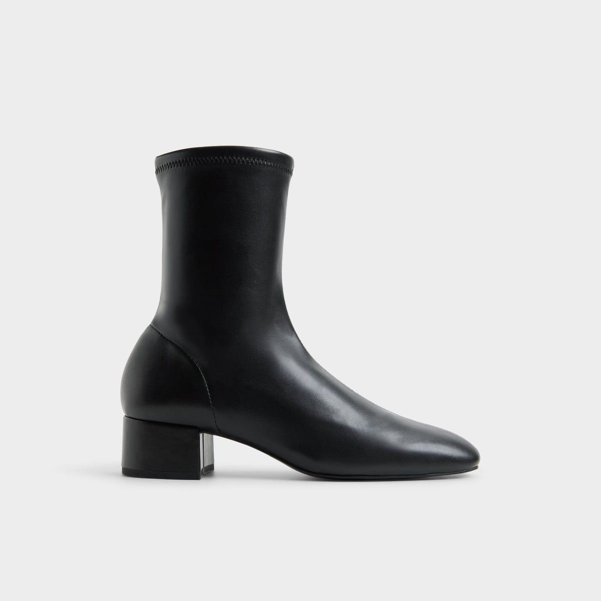 Main View of Black Aryanea Block heel ankle boot for Womens