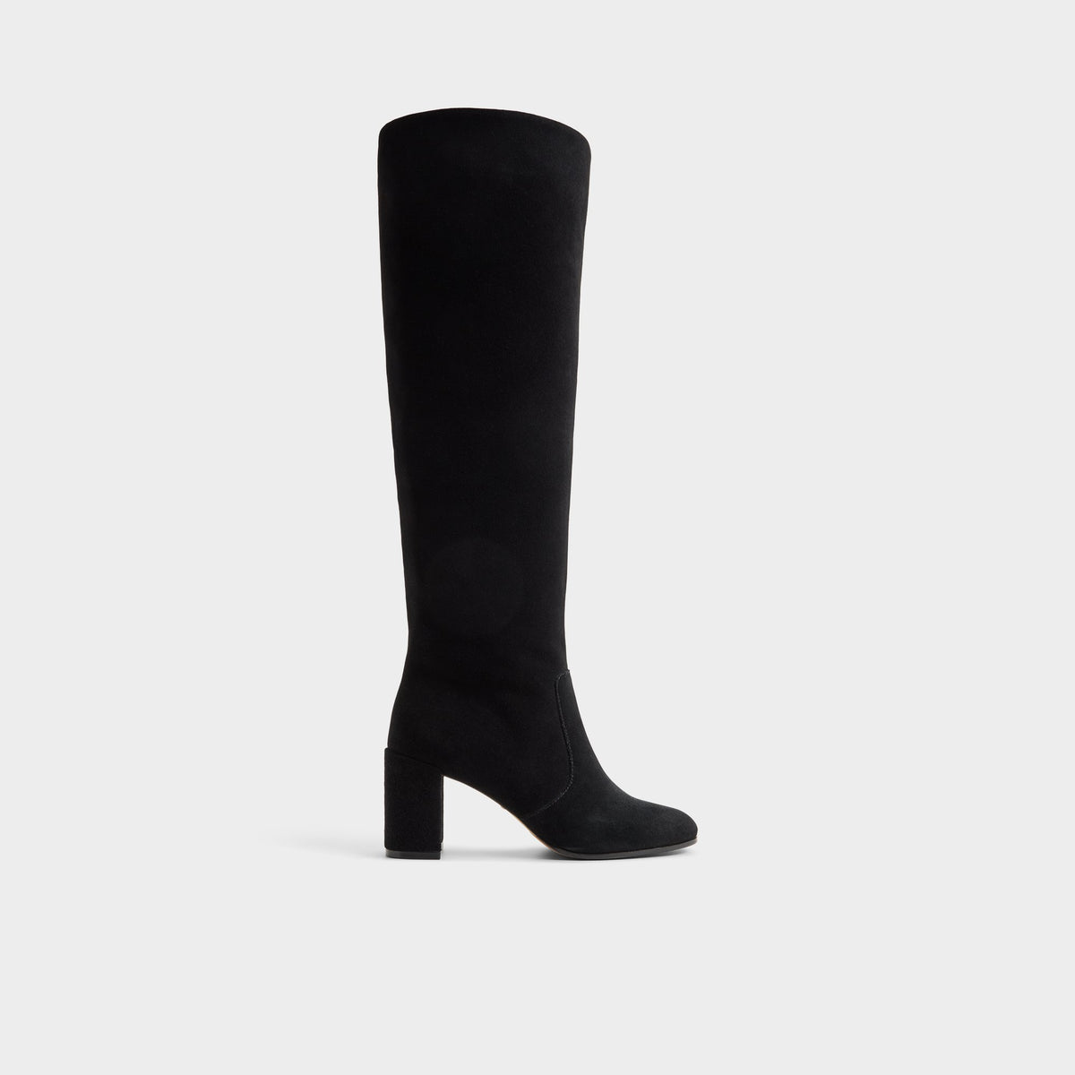 Main View of Black Seline Block heel knee-high boot for Womens