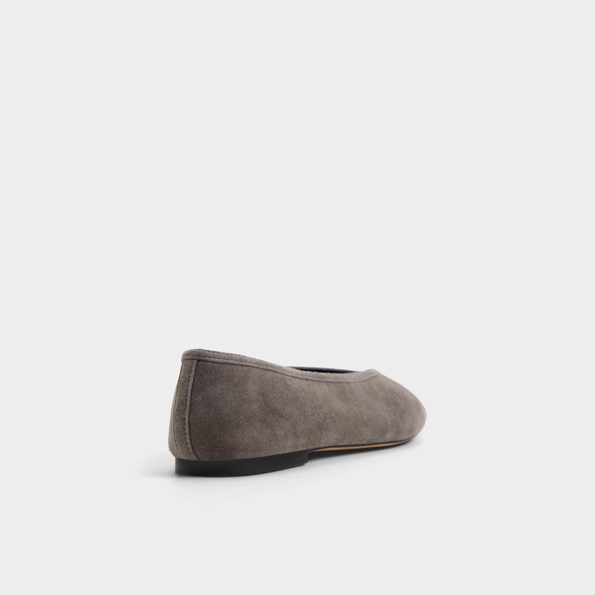 Three-quarter angle of Medium grey Ayrah Ballerina's back side