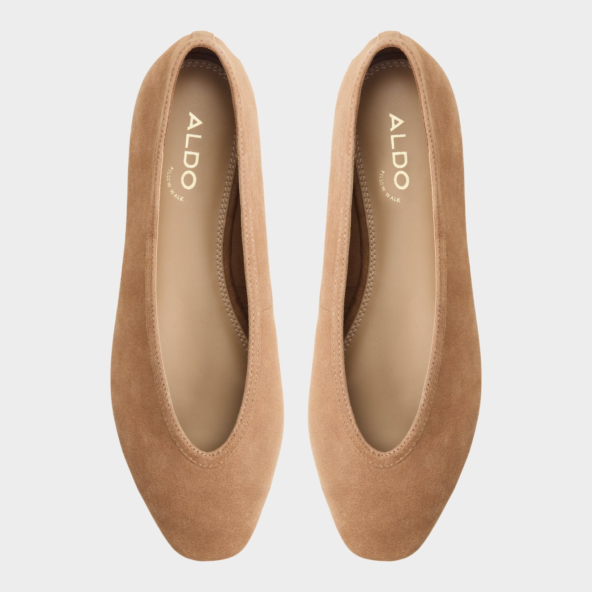 Top-down view of the Other brown Ayrah Ballerina
