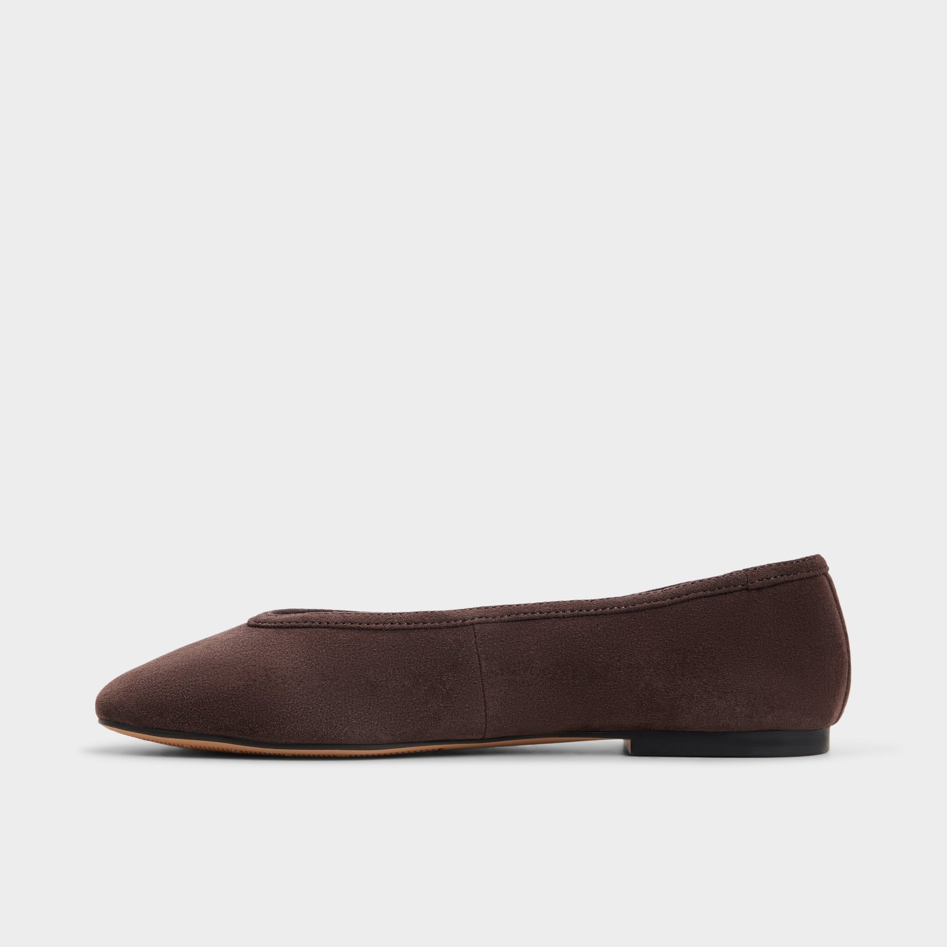 Side view of Dark brown Ayrah Ballerina