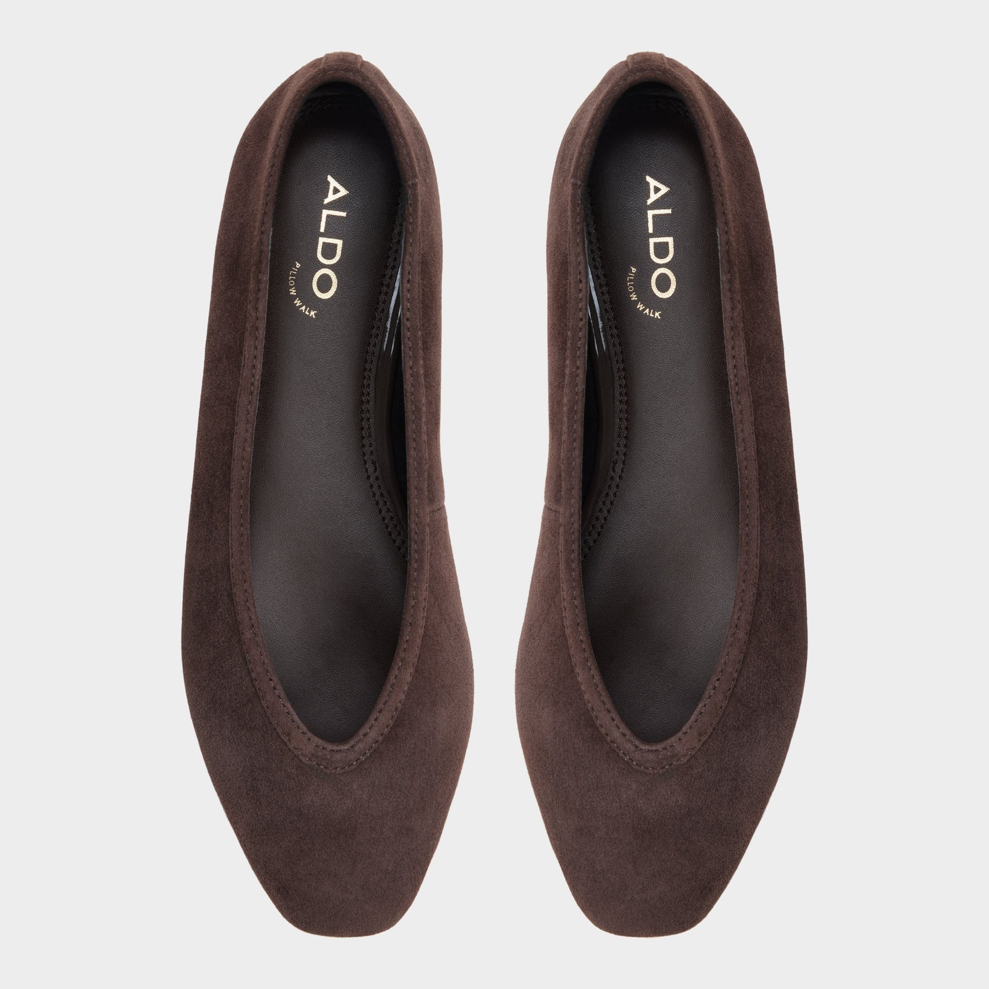 Top-down view of the Dark brown Ayrah Ballerina