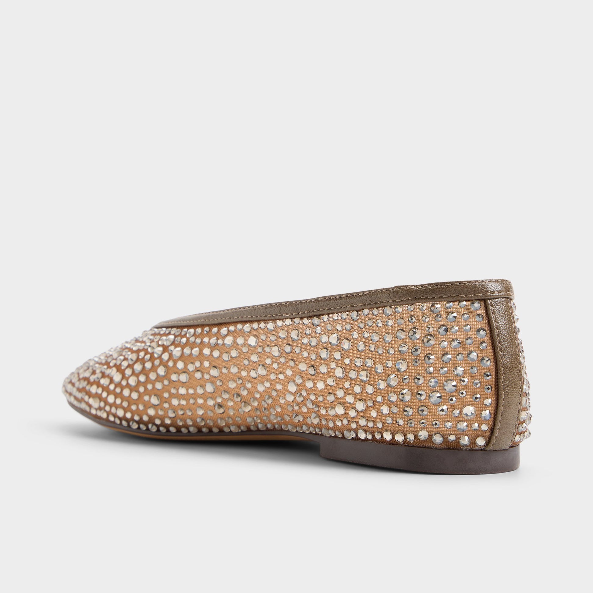 Side view of Taupe Ayrah Ballerina