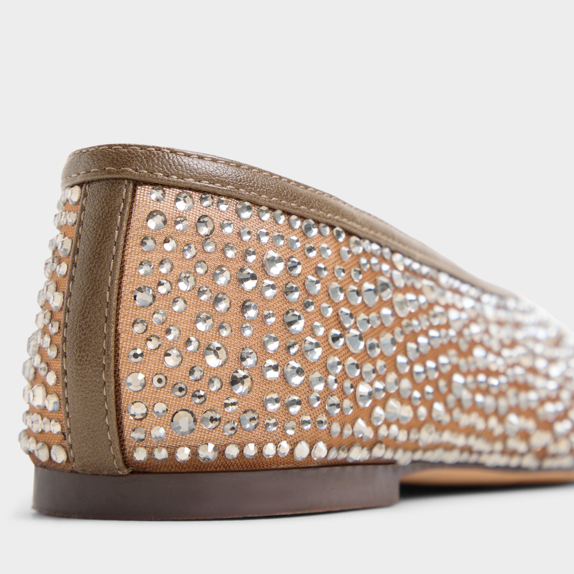 Close-up of the Taupe Ayrah Ballerina