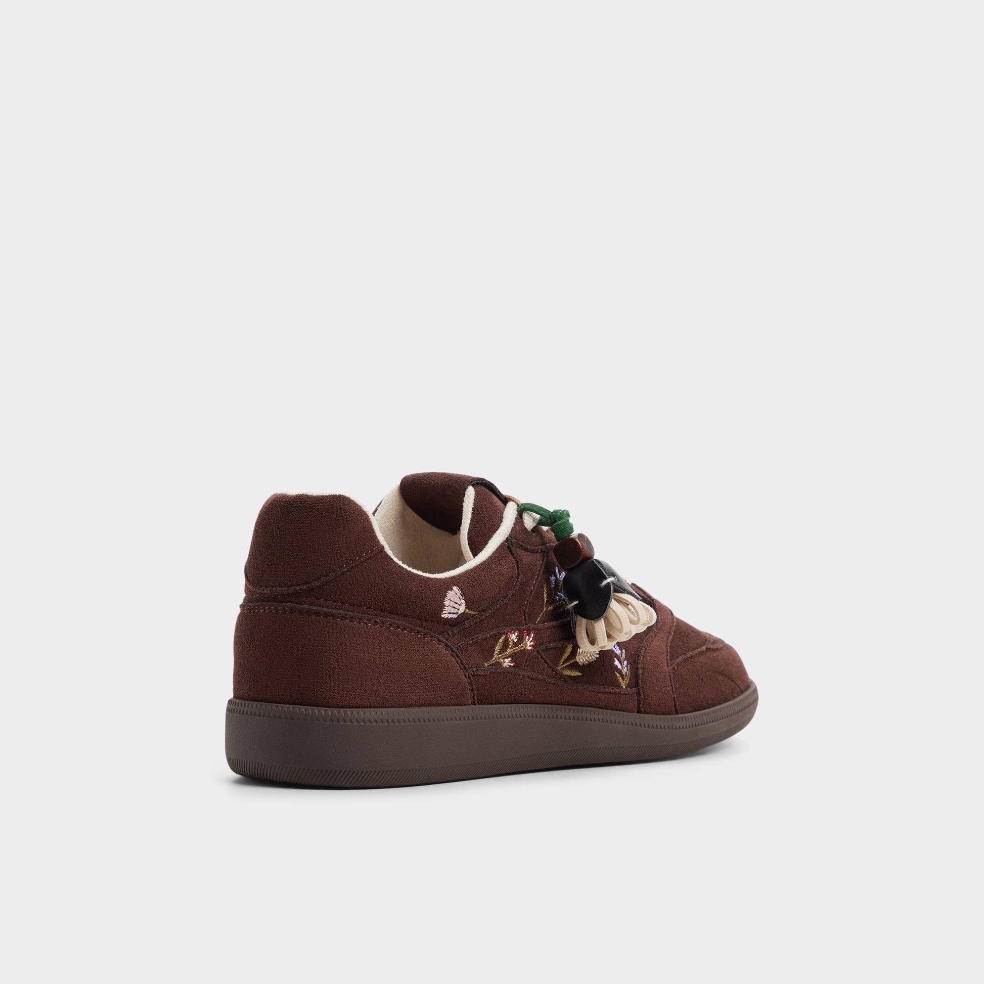 Three-quarter angle of Dark brown Kassis Sneaker's back side