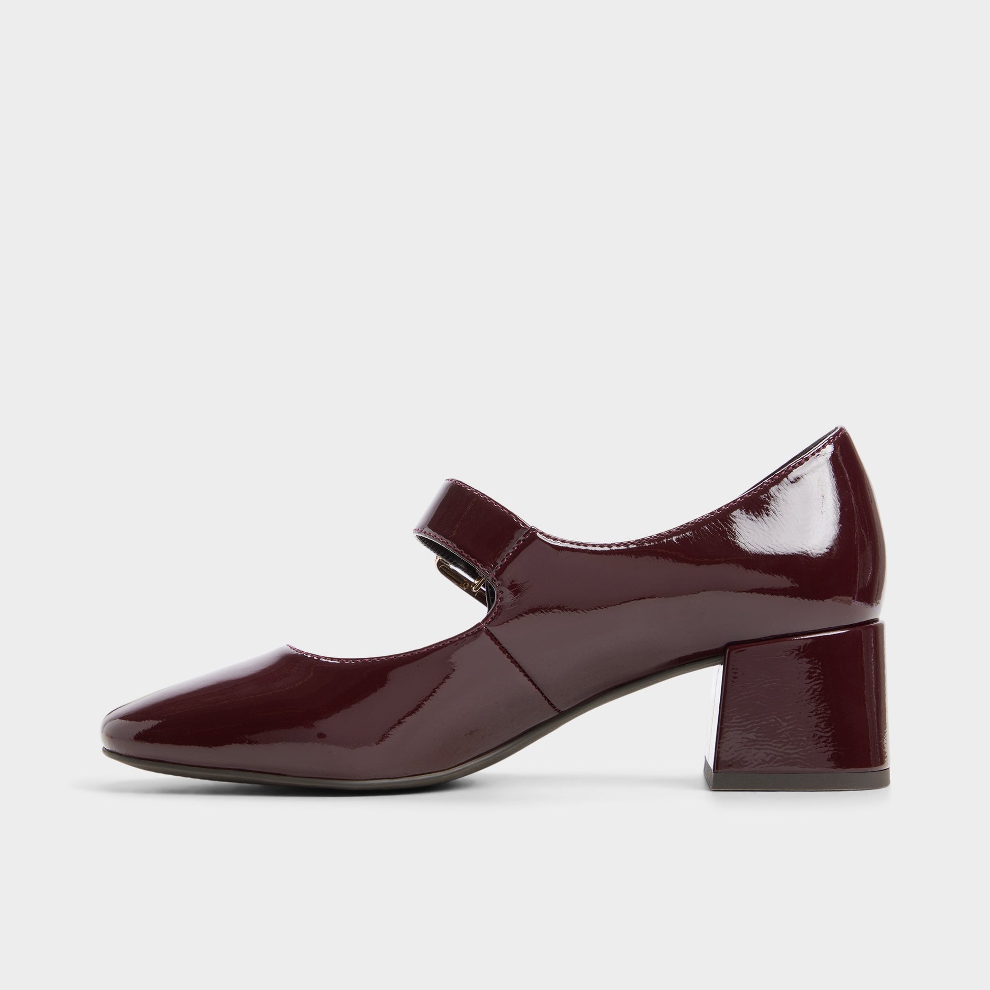 Side view of Dark brown Baldemar Ballerina
