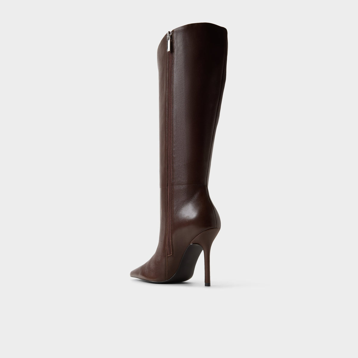 Side view of Dark brown Ridlee-wc Wide calf knee-high boot
