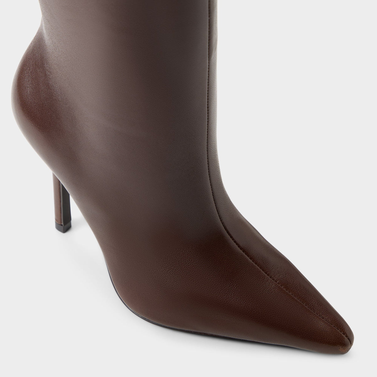 Three-quarter angle of Dark brown Ridlee-wc Wide calf knee-high boot's front side