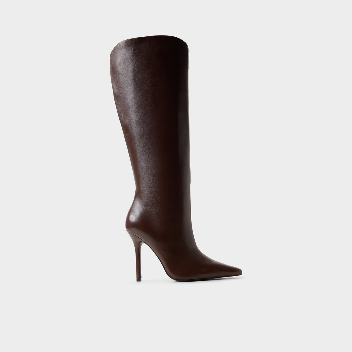 Main View of Dark brown Ridlee-wc Wide calf knee-high boot for Womens