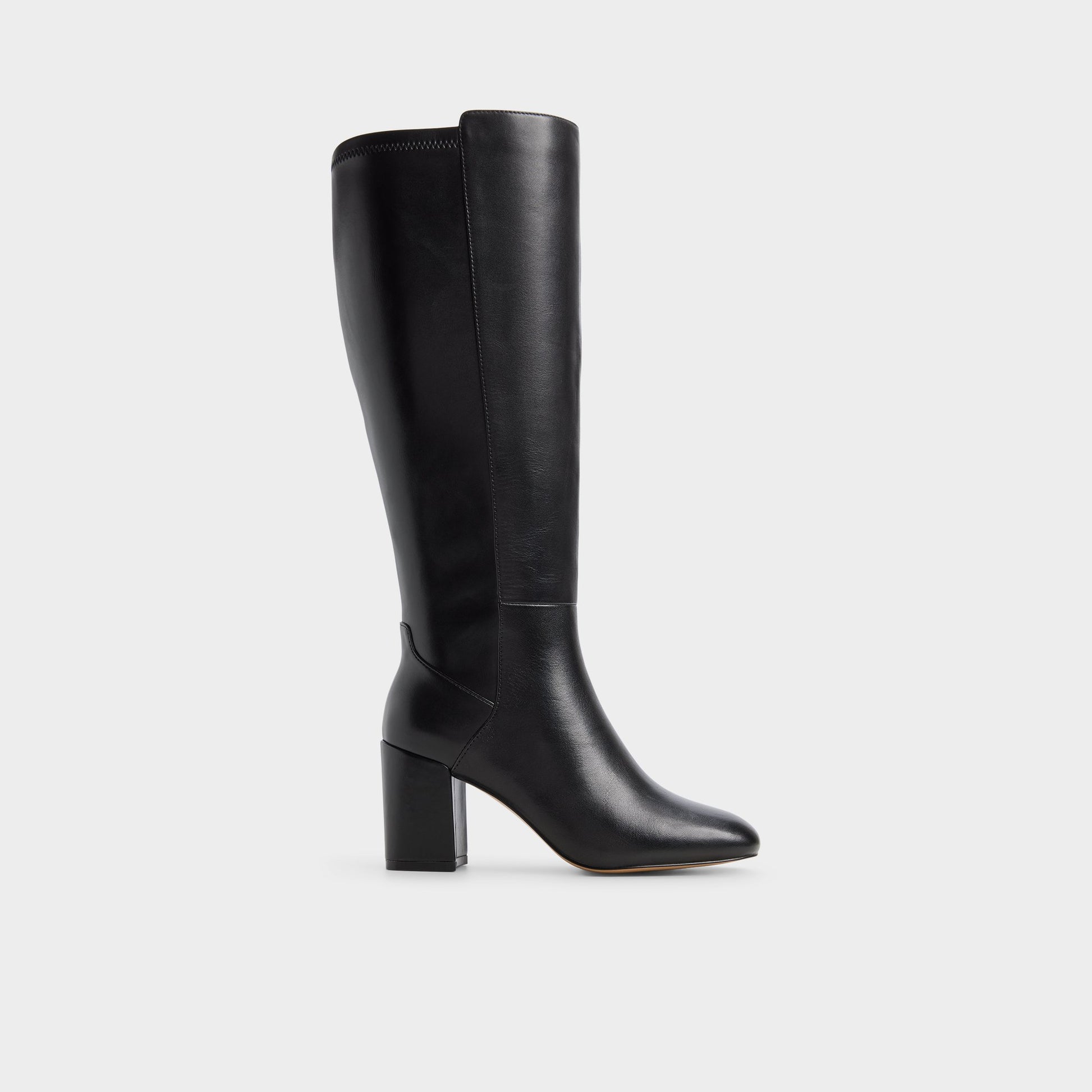 Main View of Black/black Satori-xwc Block heel knee-high boot for Womens
