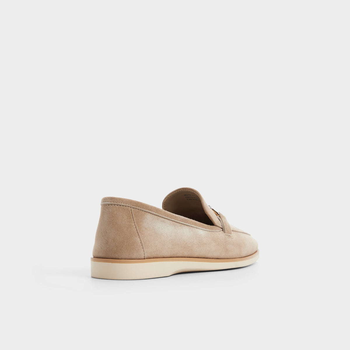 Three-quarter angle of Taupe Anneliese Lug sole Chelsea boot's back side