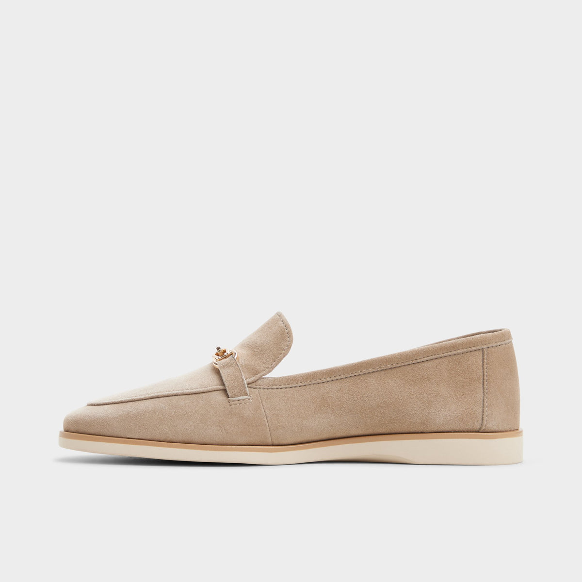 Side view of Taupe Anneliese Lug sole Chelsea boot