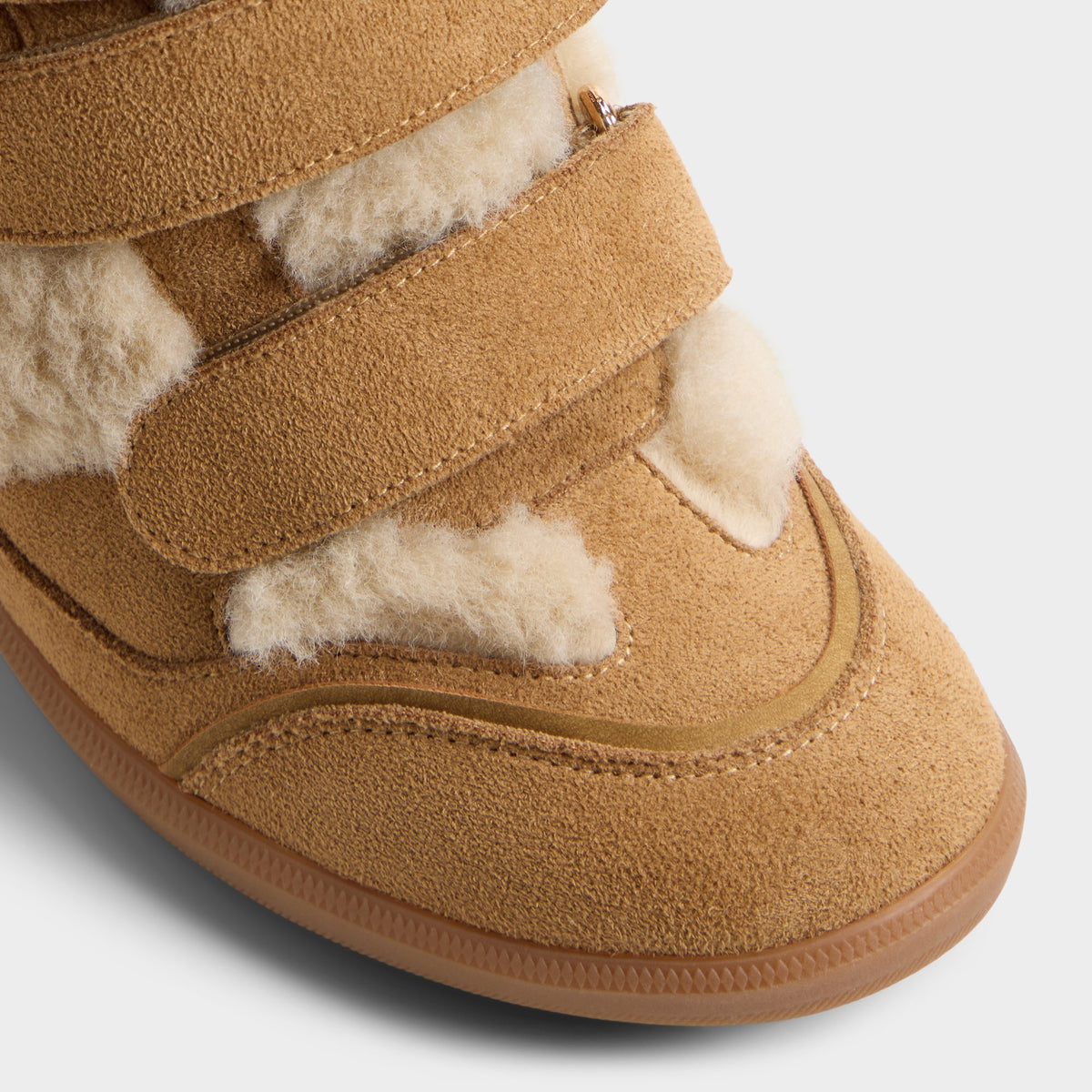 Close-up of the Sand Belissa Wedge sneaker