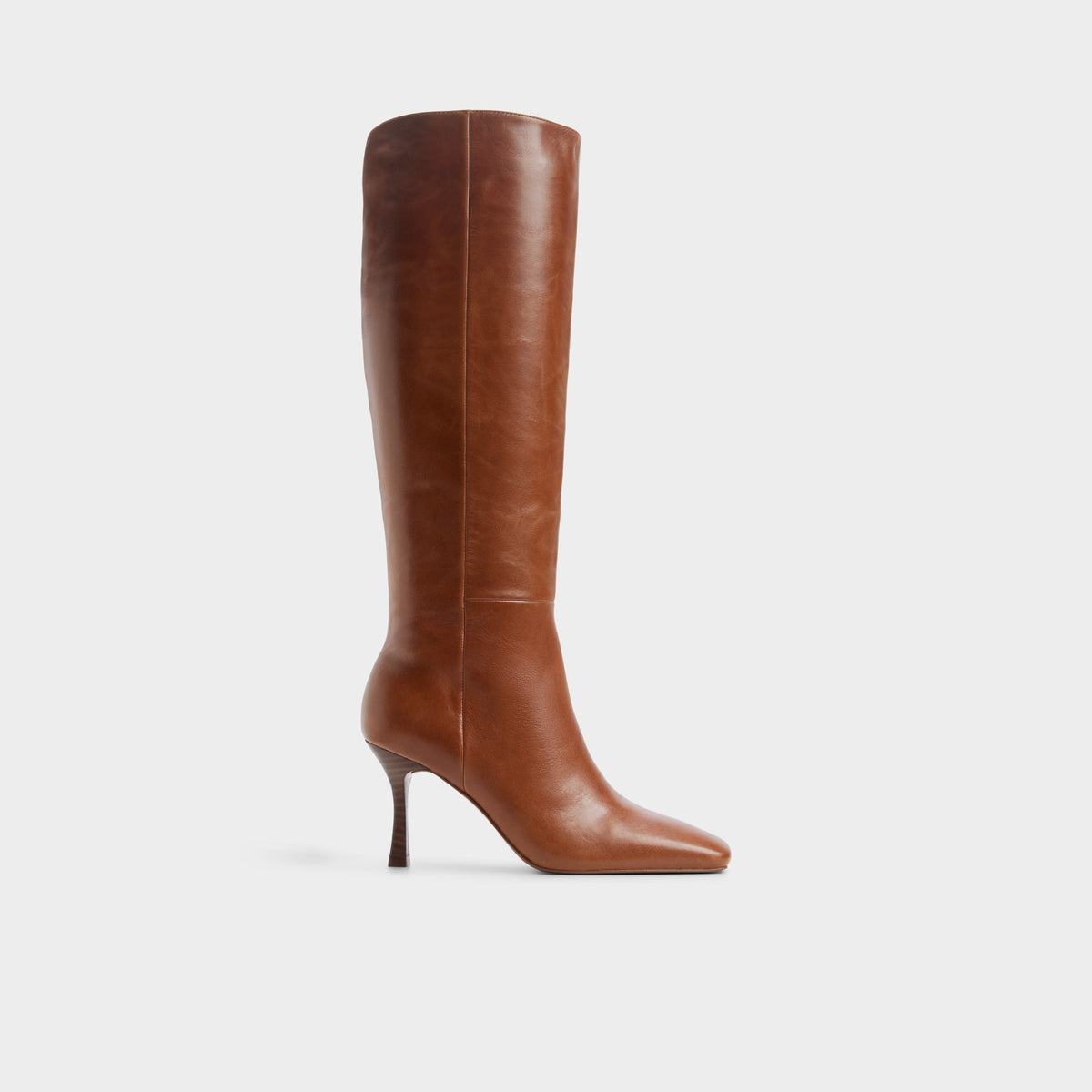 Vue principale de Beige Purdie Botte haute à talon aiguille pour Femmes