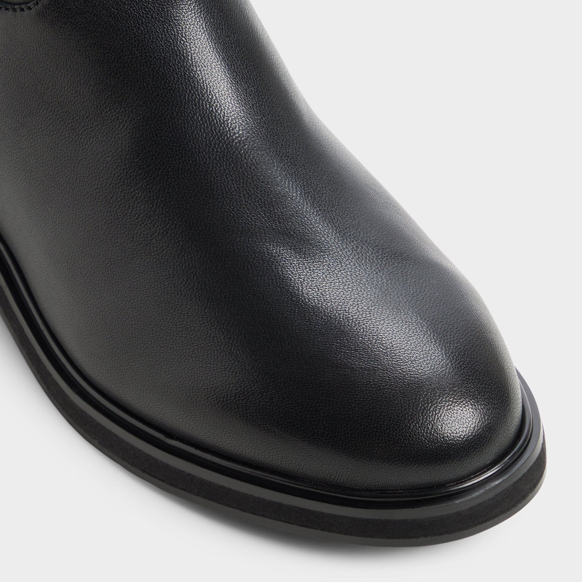Close-up of the Black Levie-xwc Riding boot