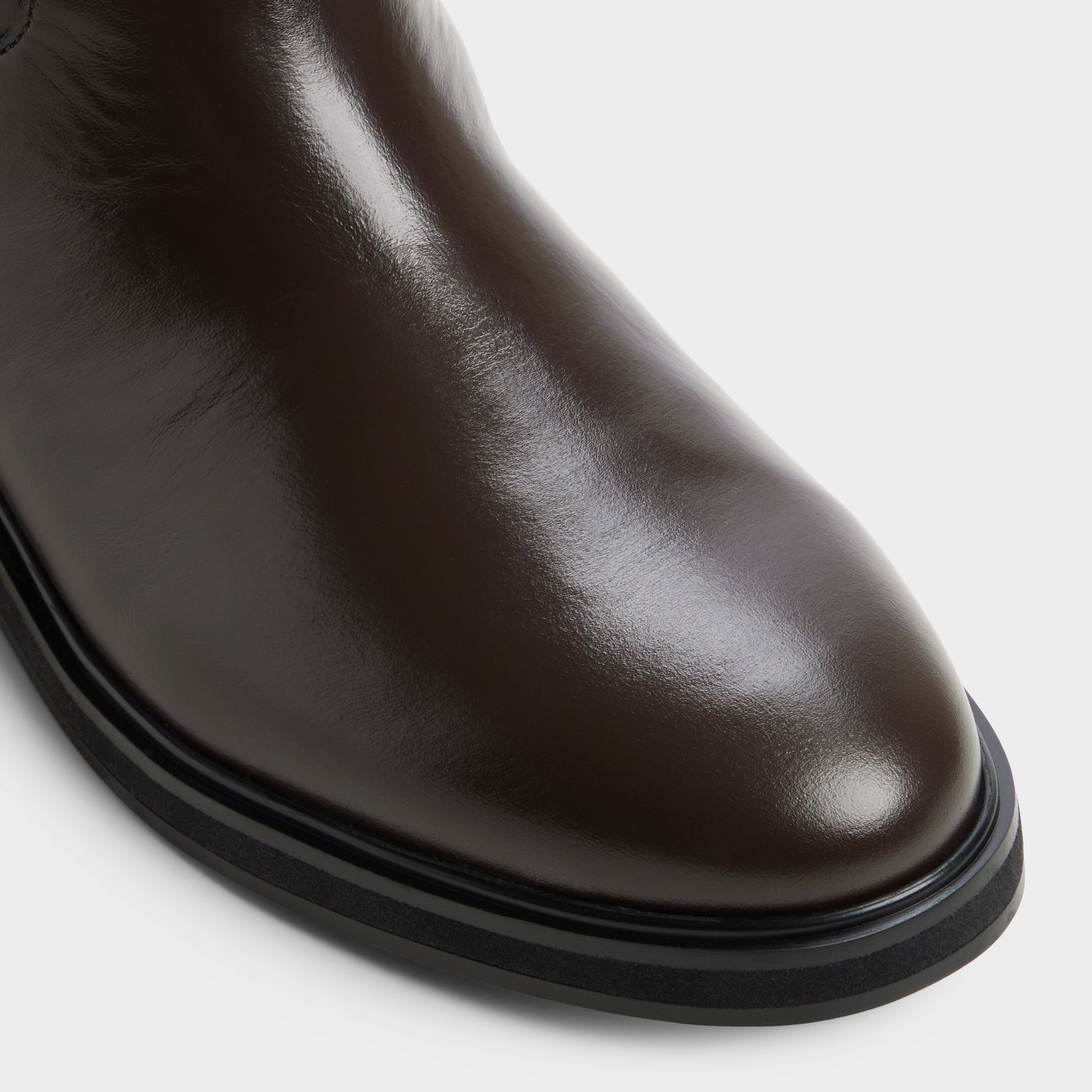 Close-up of the Dark brown Levie-xwc Riding boot