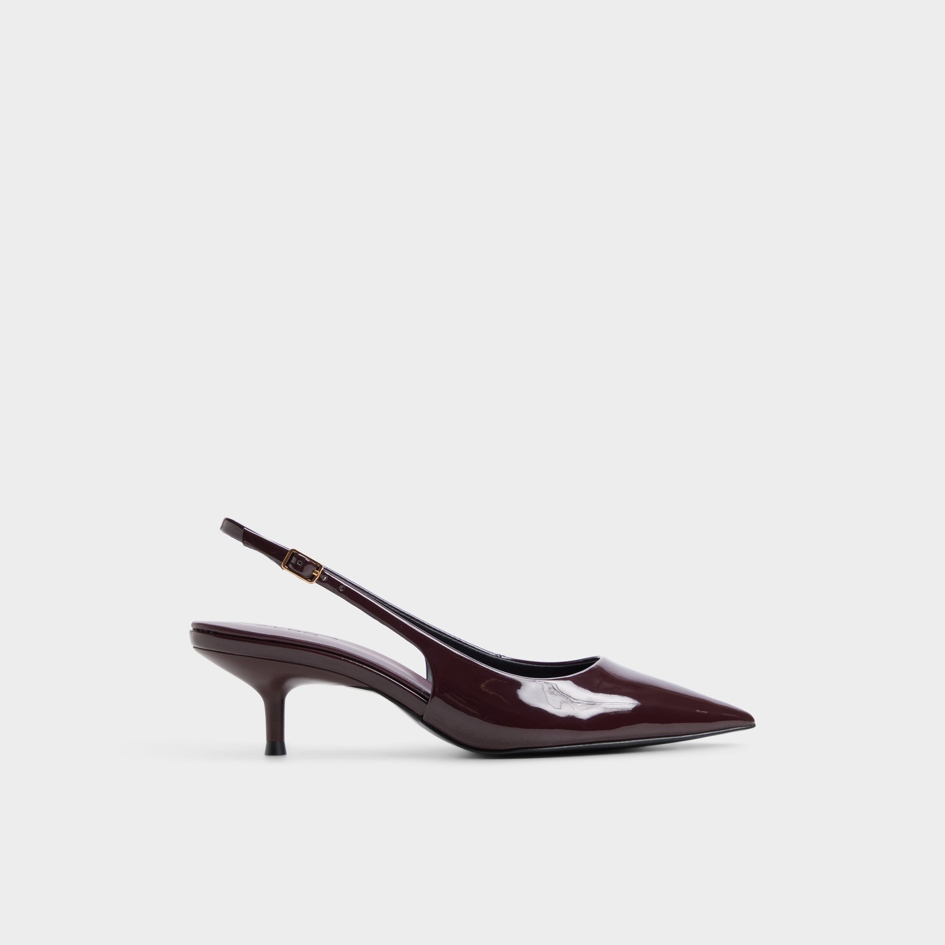 Main View of Burgundy Sabbie Slingback kitten heel for Womens
