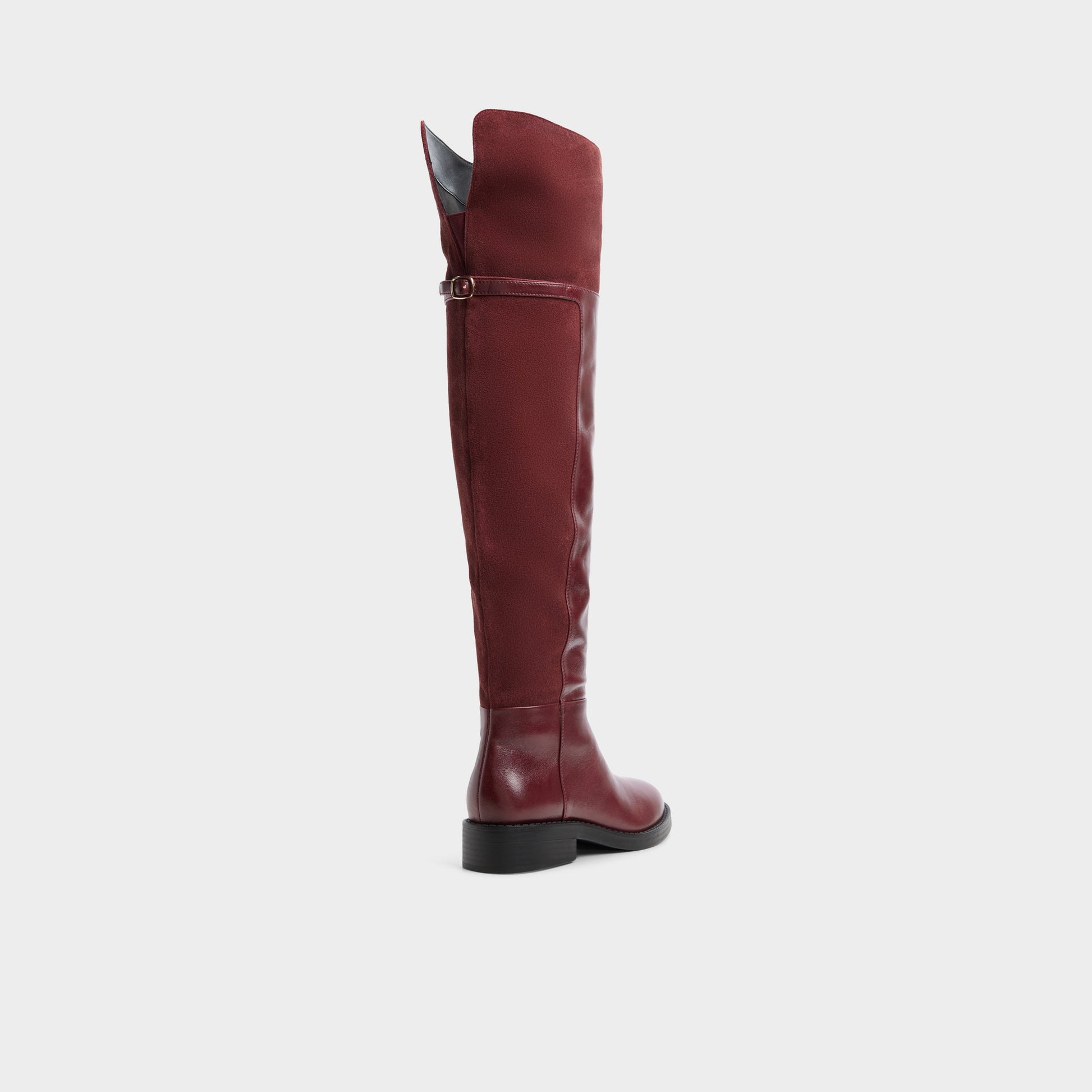Three-quarter angle of Bordo Eleaner Knee-high boot's back side