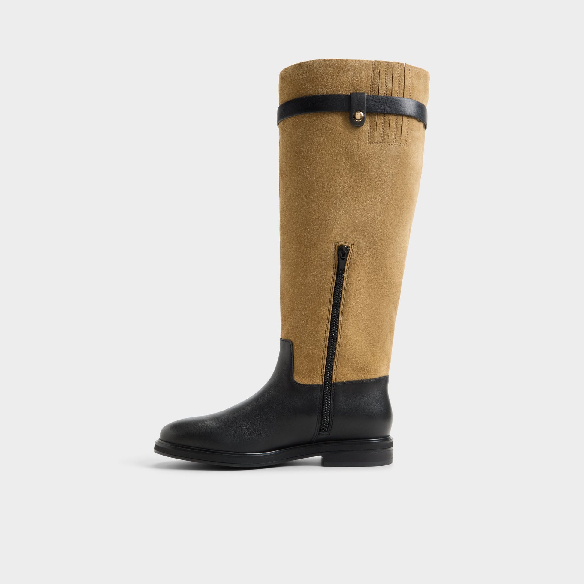 Side view of Brown primary - multi Levie Riding boot