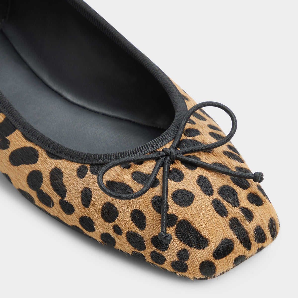 Close-up of the Brown multi Olllie Ballet flat