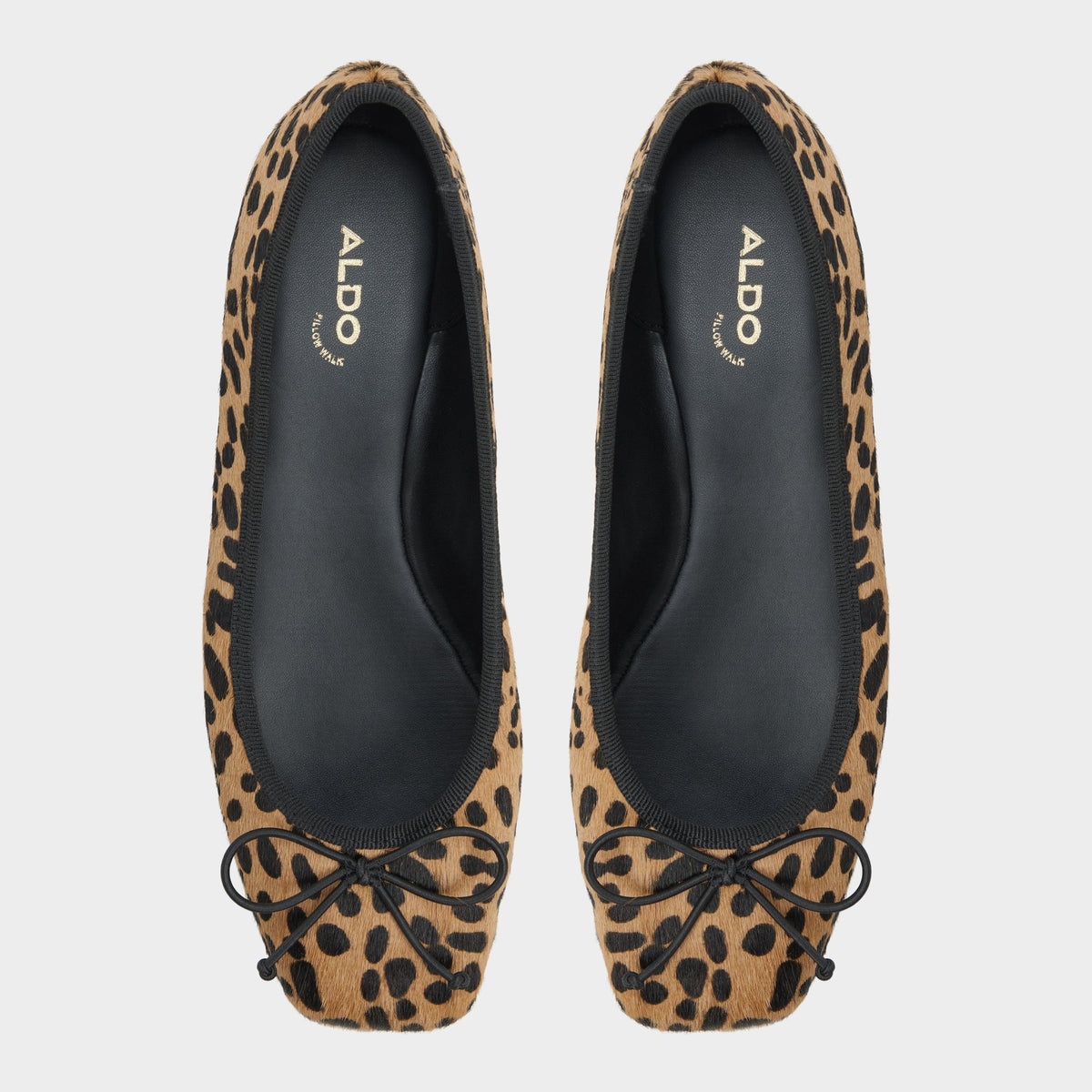 Top-down view of the Brown multi Olllie Ballet flat