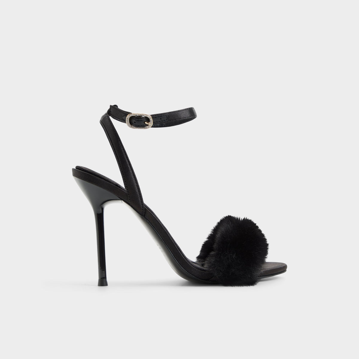 Main View of Black Marilou Strappy heeled sandal for Womens
