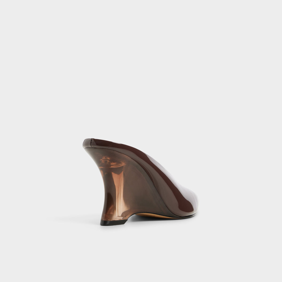 Three-quarter angle of Dark brown Teala Pump's back side