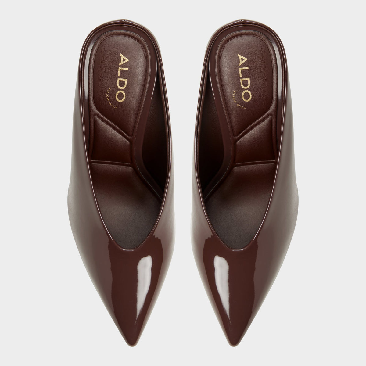 Top-down view of the Dark brown Teala Pump