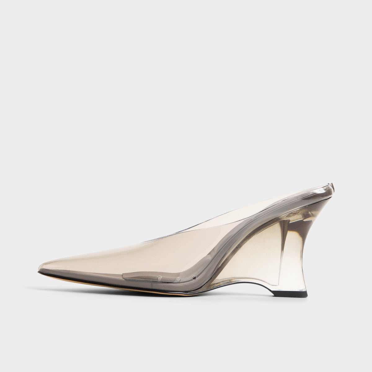 Side view of Other grey Tealay Pump