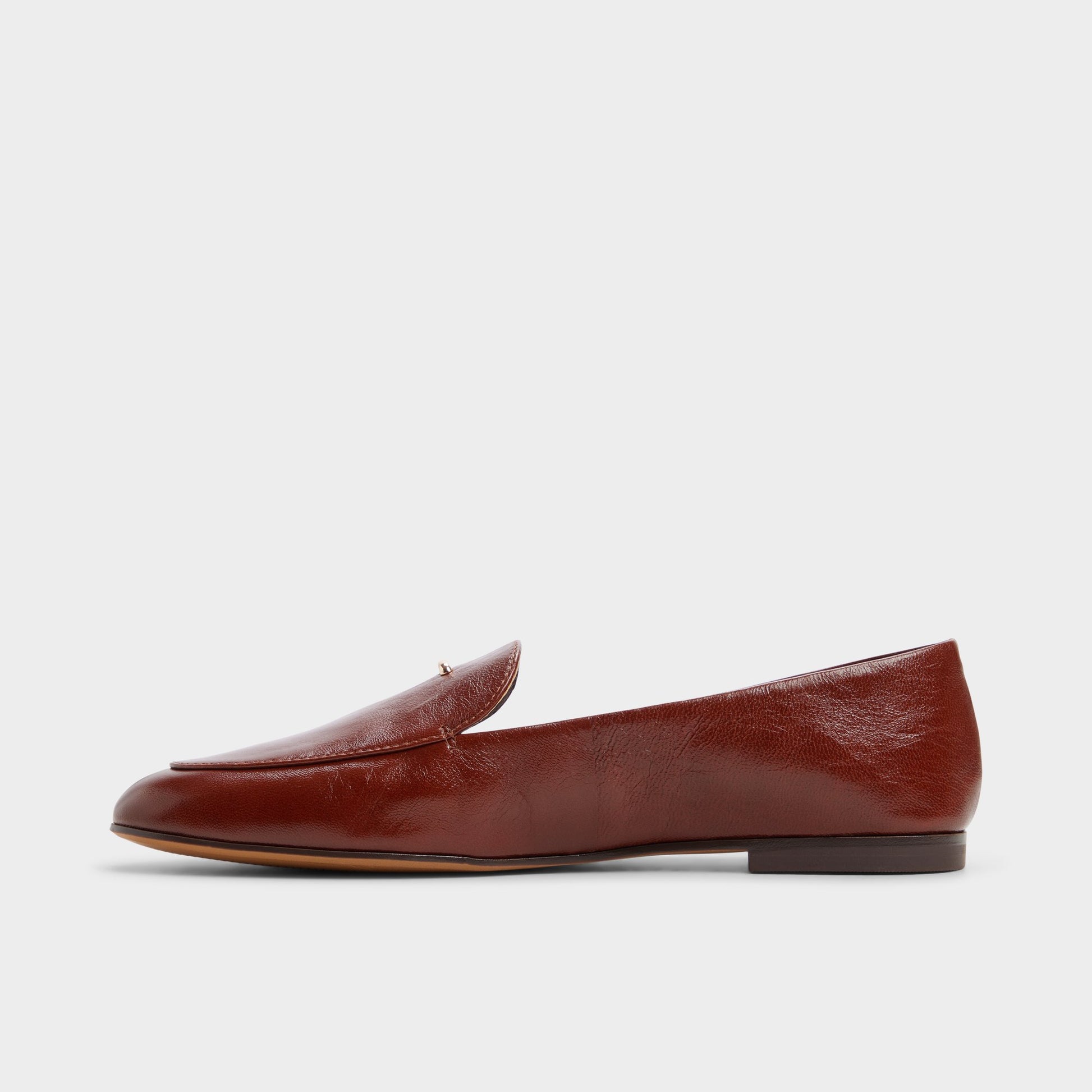 Side view of Medium brown Daphia Loafer