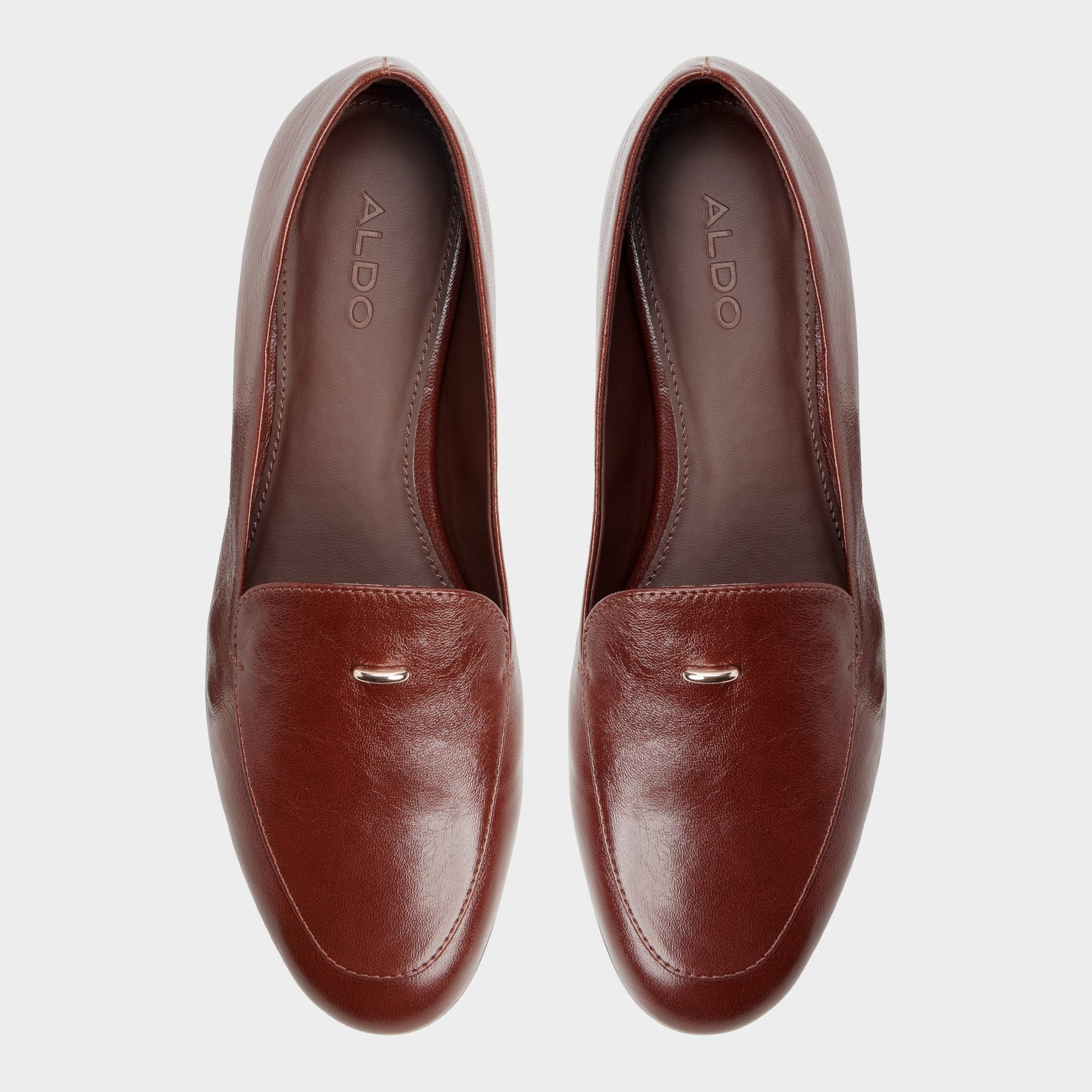 Top-down view of the Medium brown Daphia Loafer
