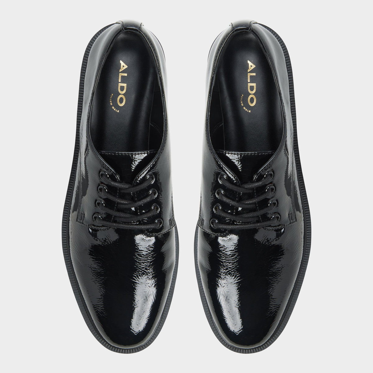 Top-down view of the Black Norana Loafer