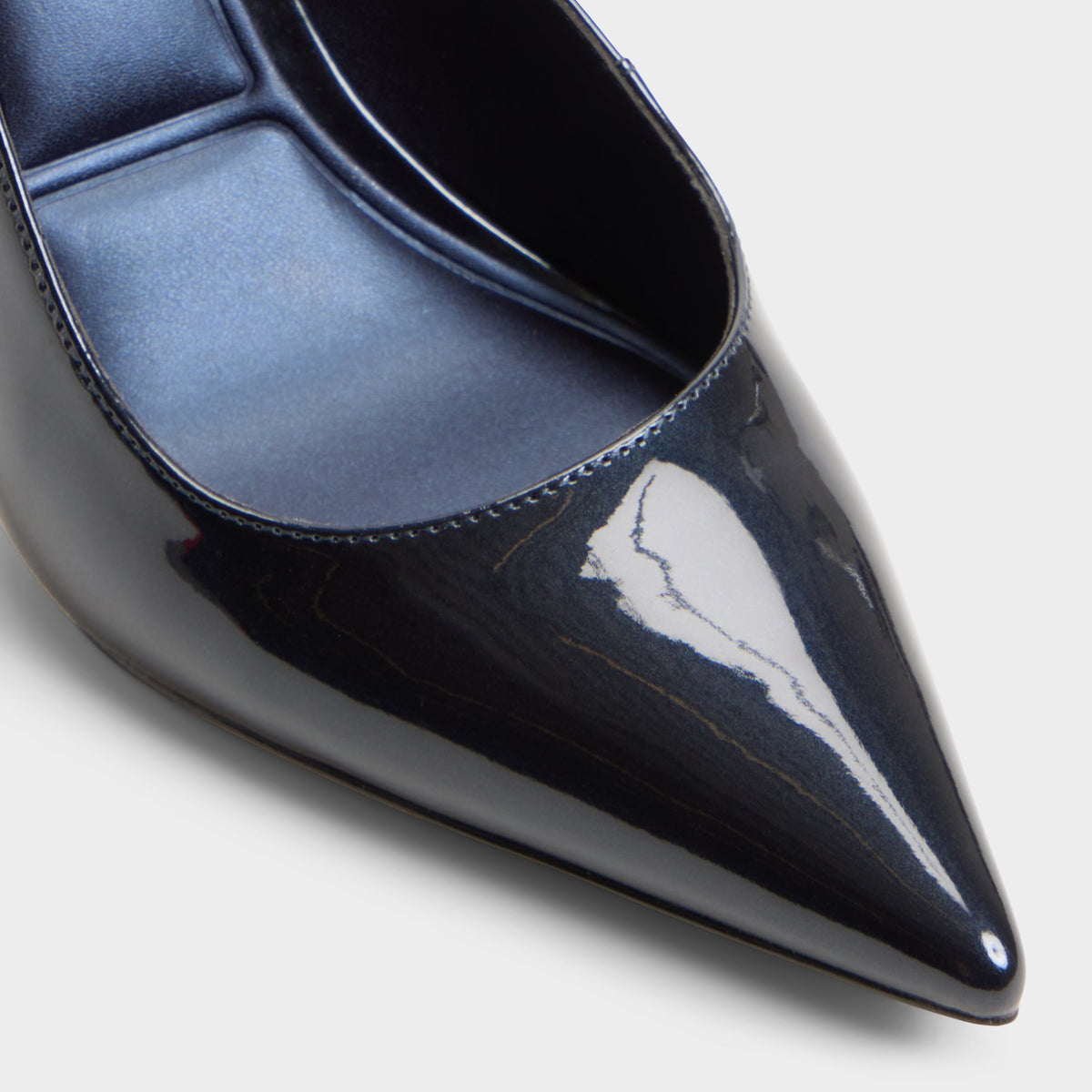 Close-up of the Other navy Seralina Slingback high heel