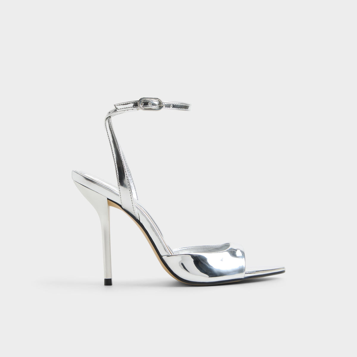 Main View of Silver Forevermore Strappy heeled sandal for Womens
