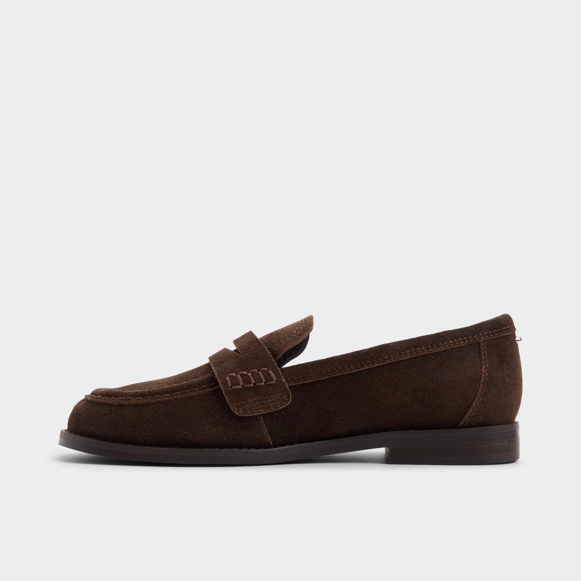 Vue latérale de Brun foncé Genoa Mocassin