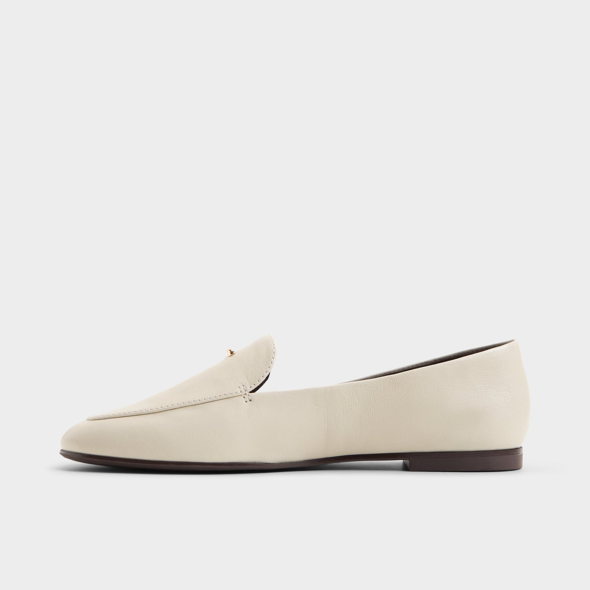 Side view of White Daphia Loafer