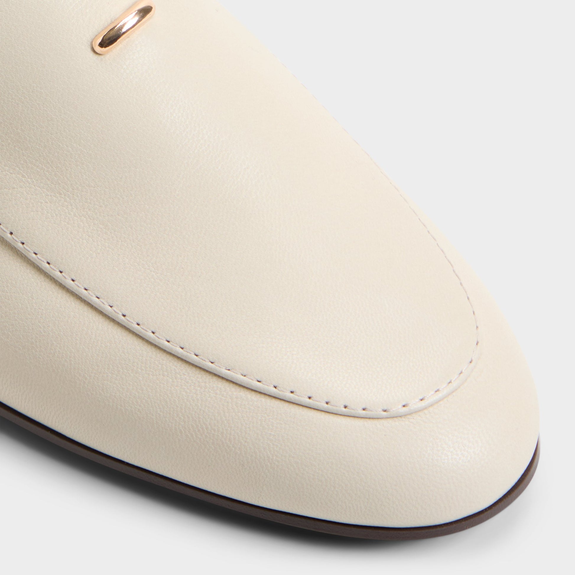 Close-up of the White Daphia Loafer
