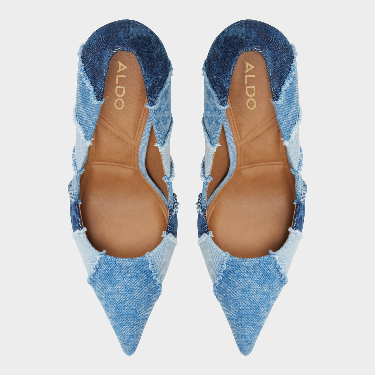 Top-down view of the Denim Stasyamix Pump