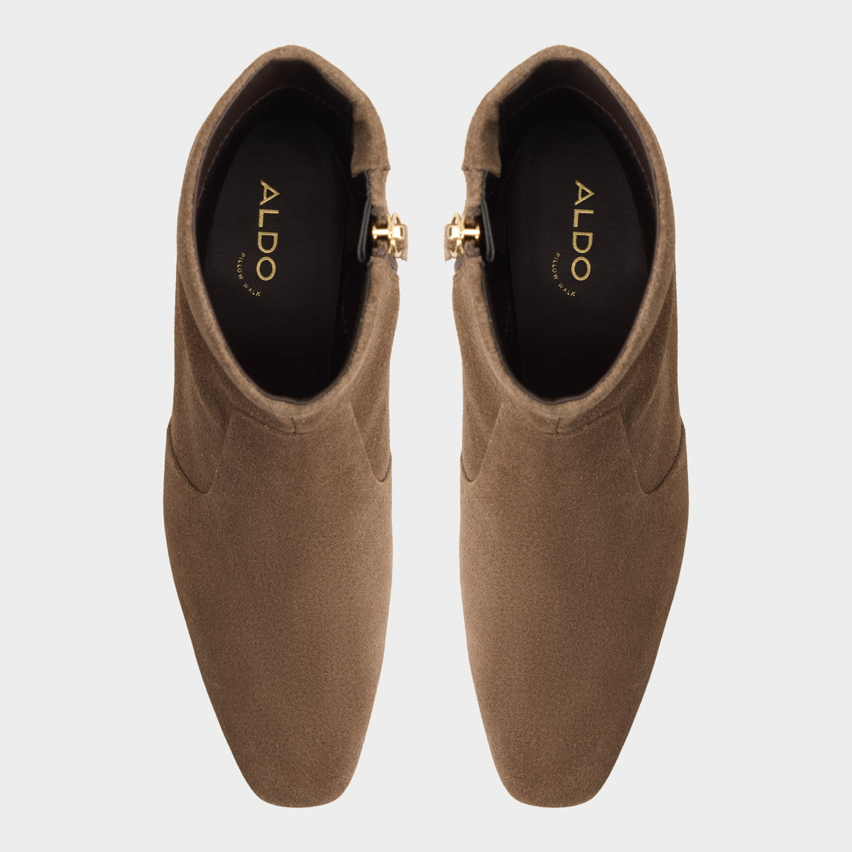 Vue de dessus de la Khaki Frannie Botte western à talon bloc