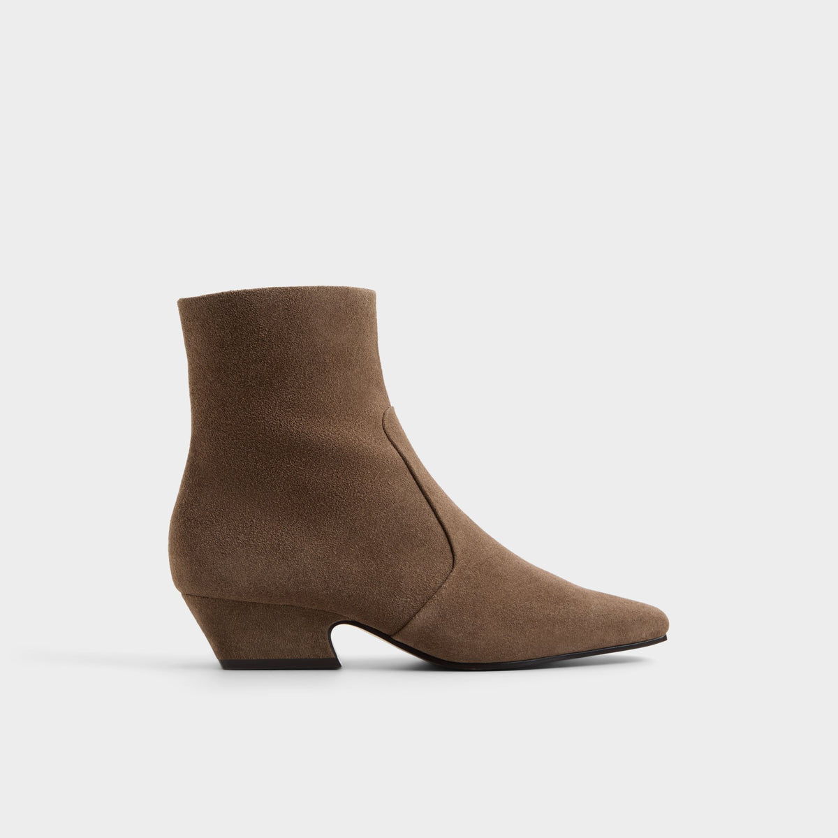 Vue principale de Khaki Frannie Botte western à talon bloc pour Femmes