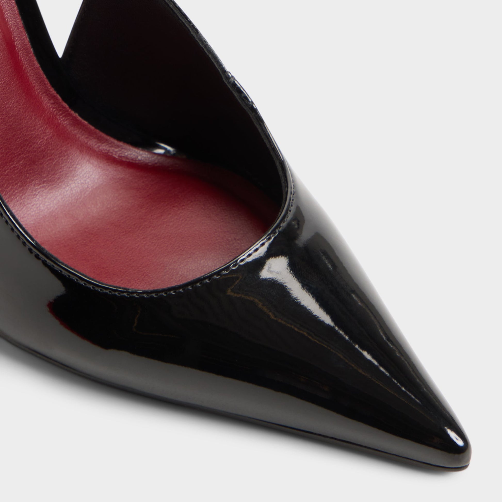 Close-up of the Other black Serrah Slingback high heel
