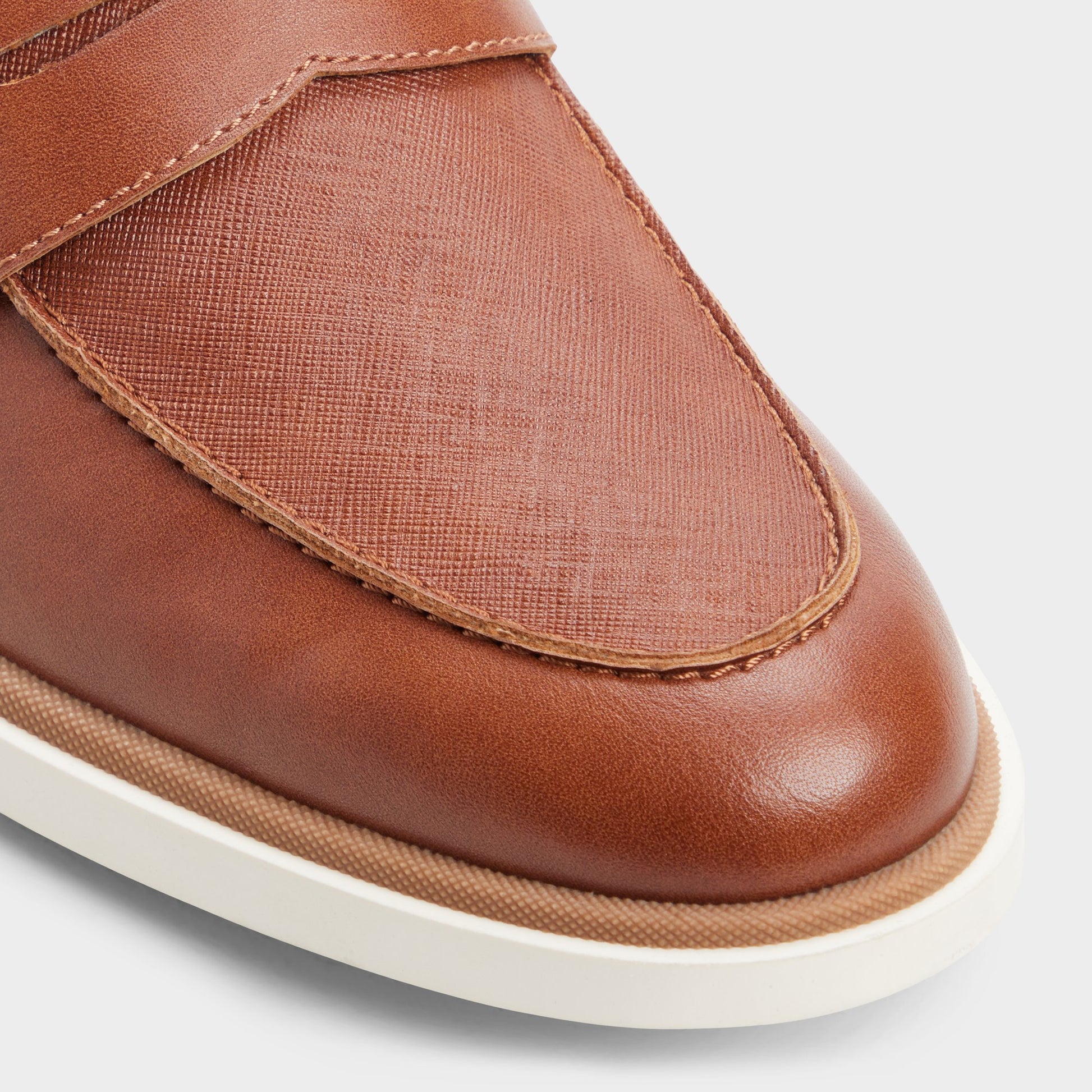 Gros plan de la Beige Stanson Mocassin